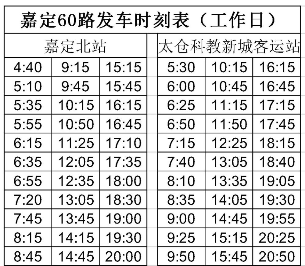 嘉店线最新时刻表与出行指南大全